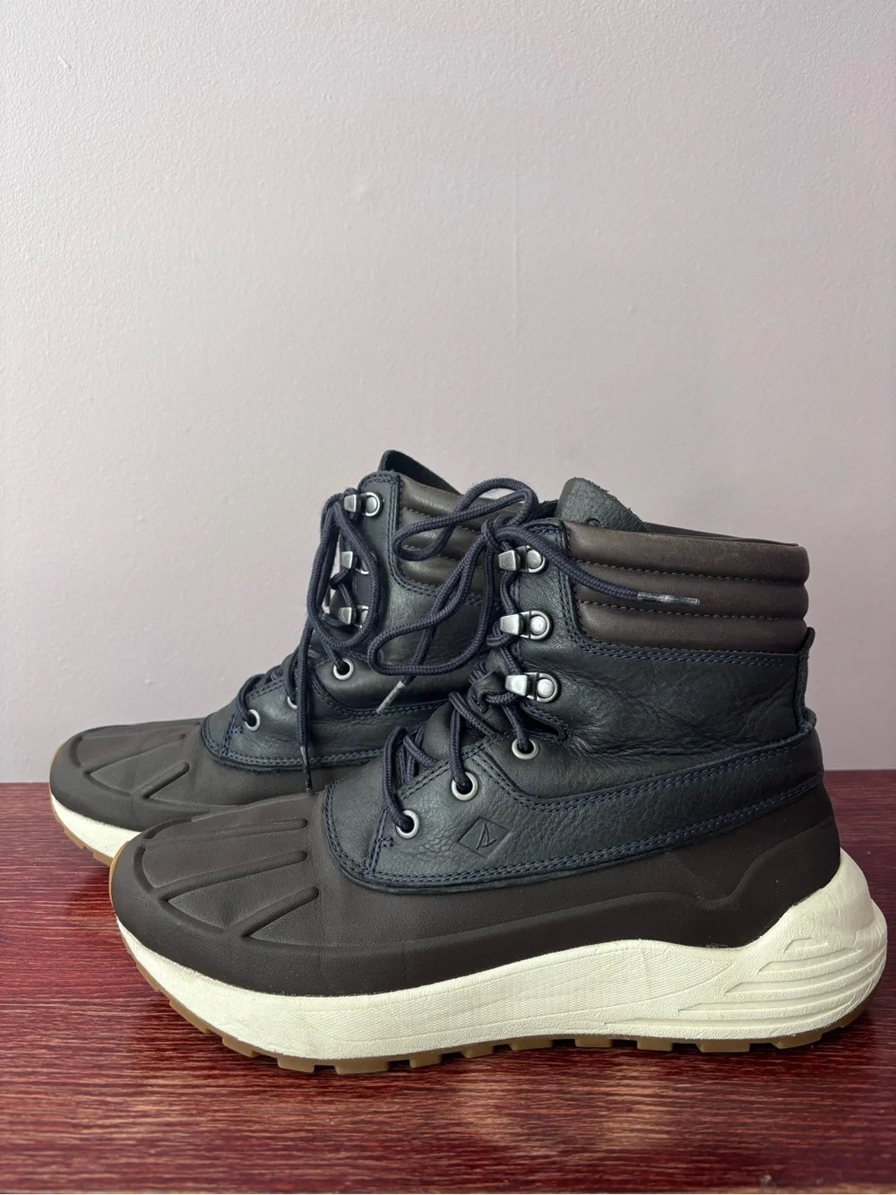 Sperry Black and White Men’s Rain & Snow Boots